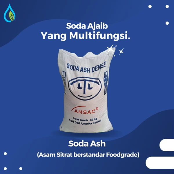 Dense Soda Ash / Sodium Carbonate (Chemistry Powder) - 50 Kg